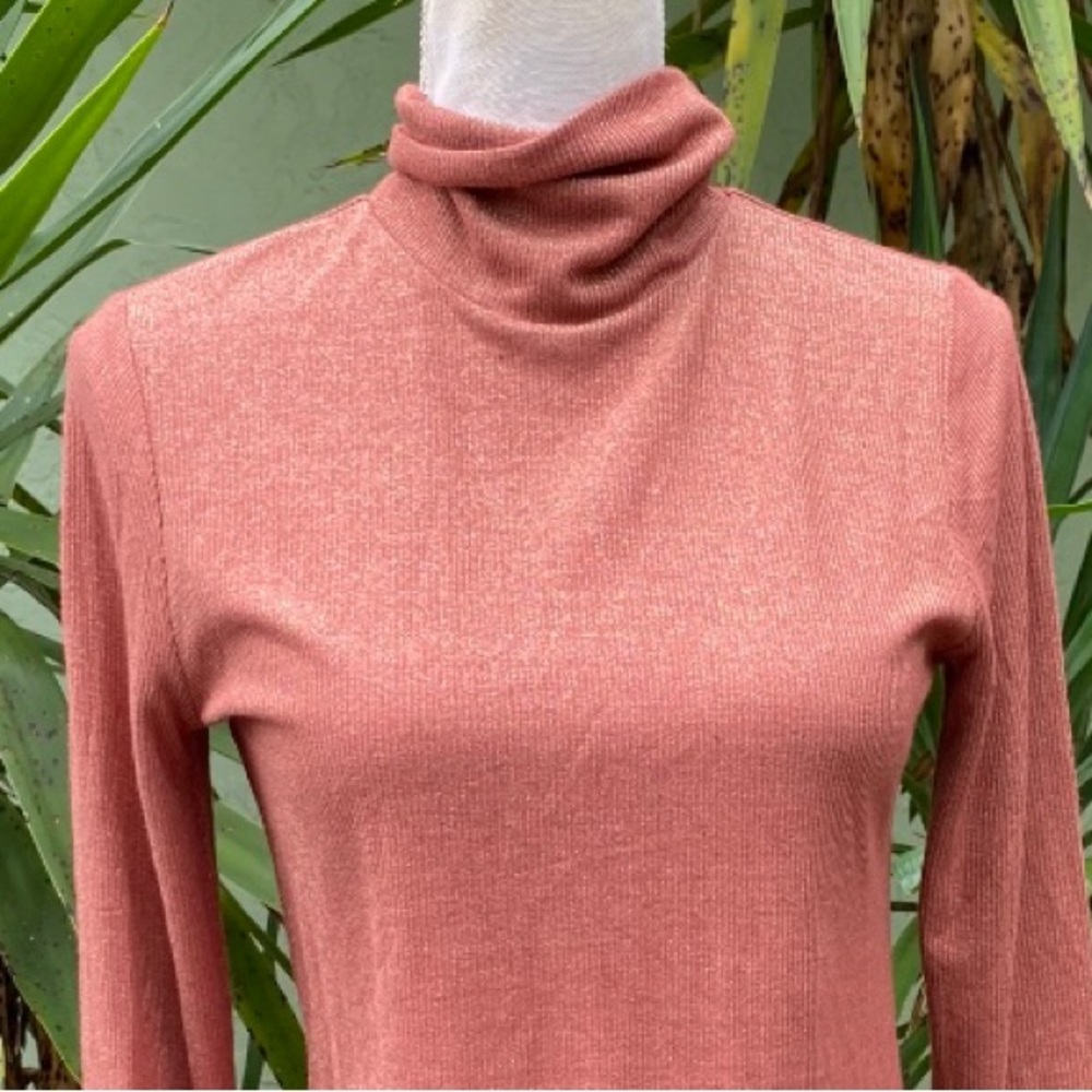 Bronze Gold Shimmer Turtleneck
